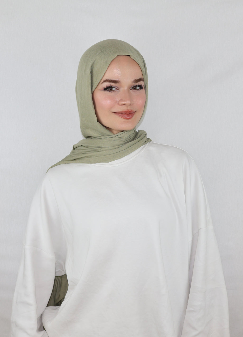 Soft Pamuk Şal Yeşil Çay