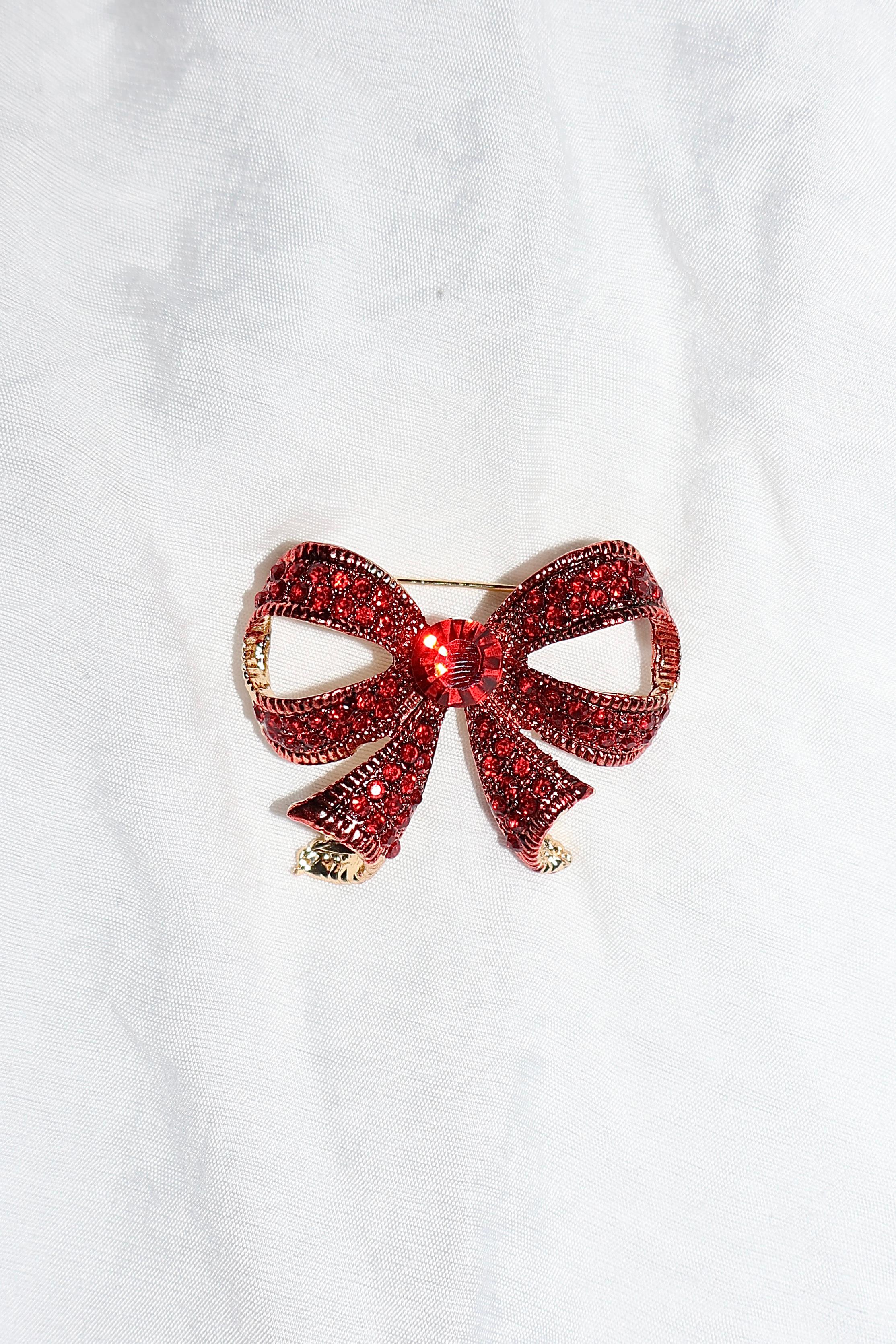 Kırmızı Kurdele Broş