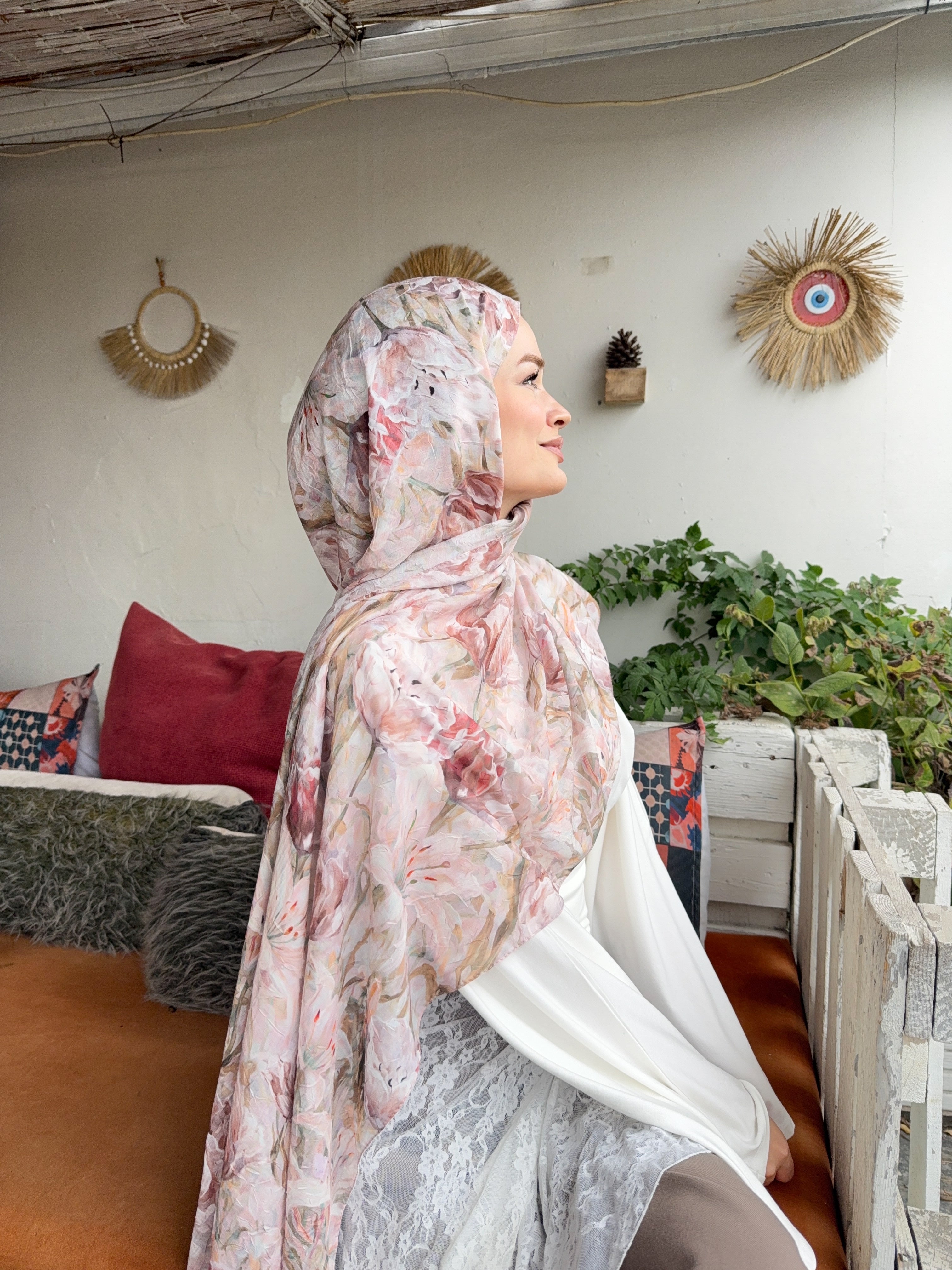 Soft Garden Şal - Mink