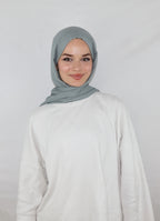 Soft Pamuk Şal Buz Mavi