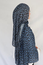 Leopar Mavi Şal