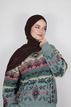 Luxe Penye Şal- Acı Kahve